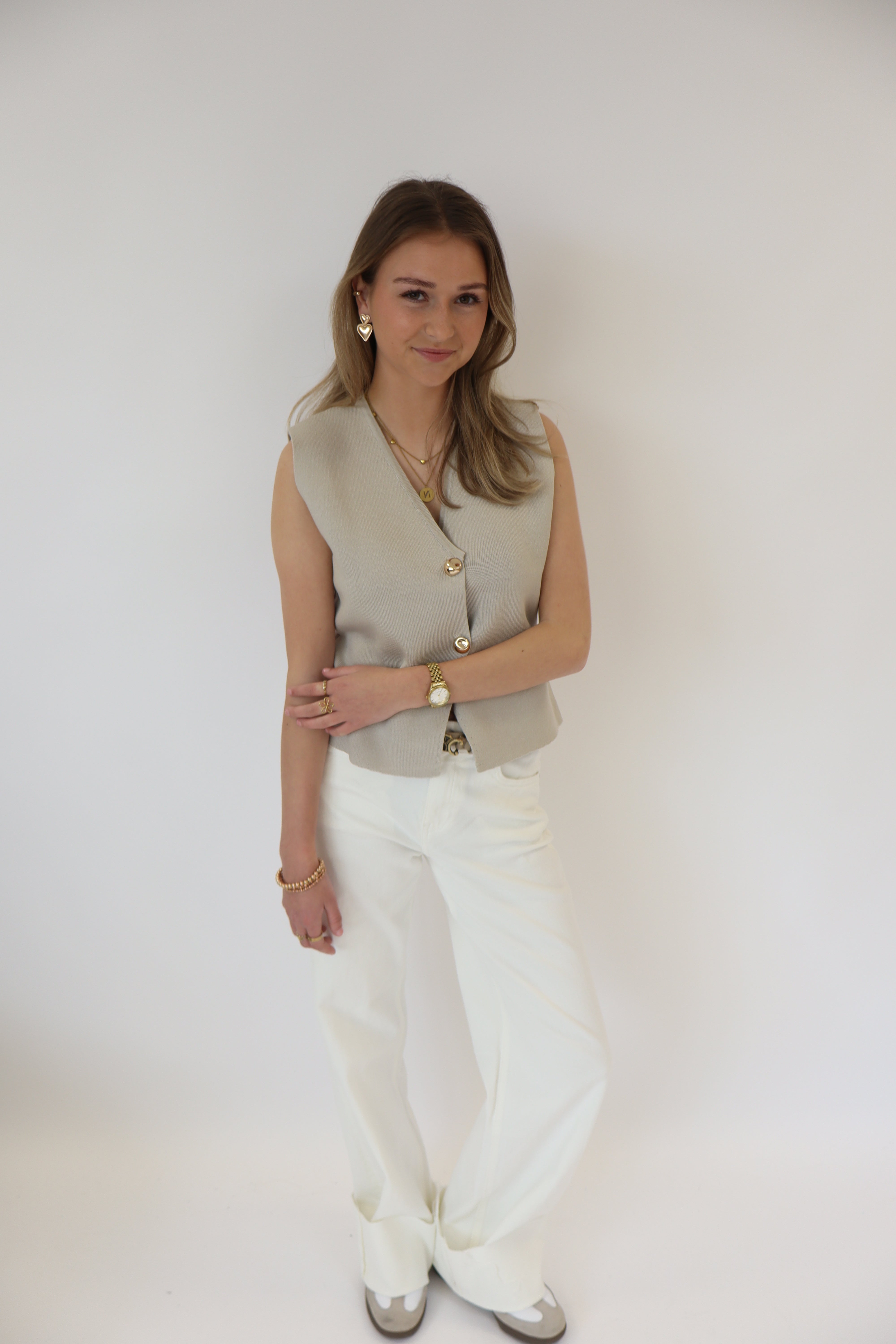 Wide Leg Jeans White | RD2995-6