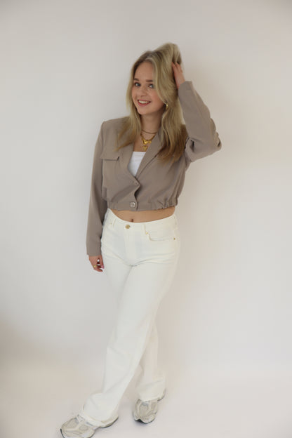 Nura Tall Wide Leg Jeans White | W3636-B