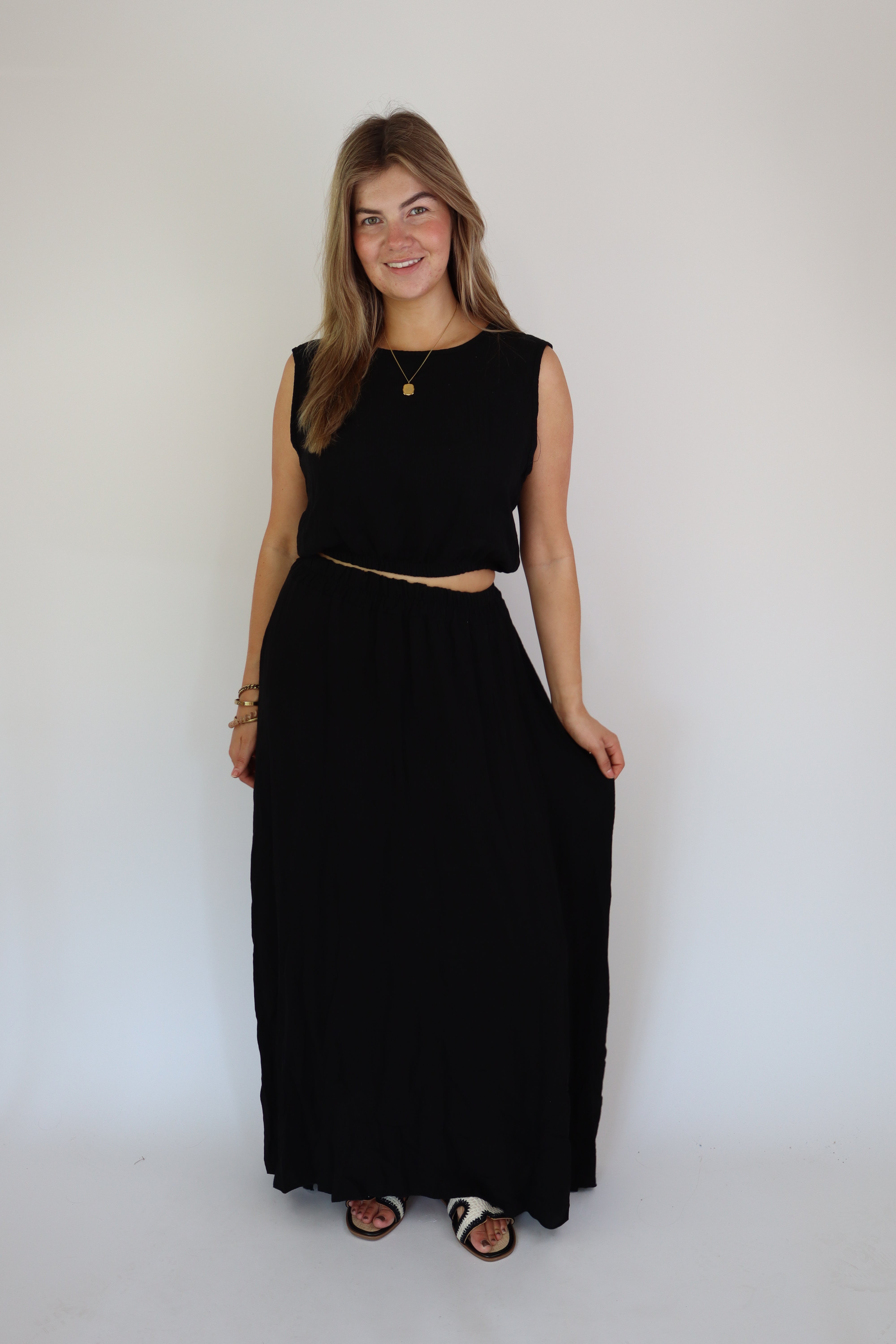Summer Two Piece Set Black