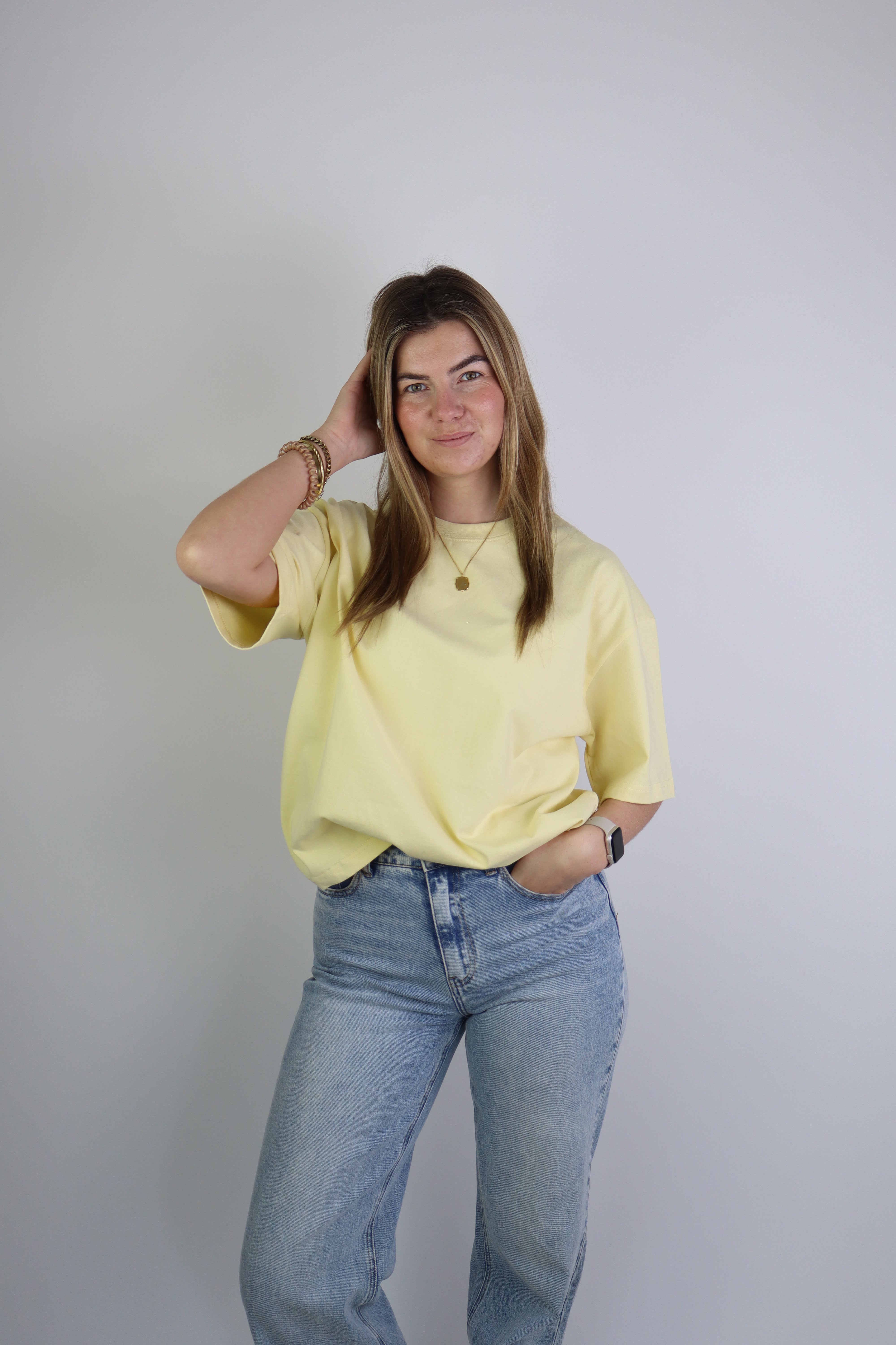 Lucce Basic Tee Geel
