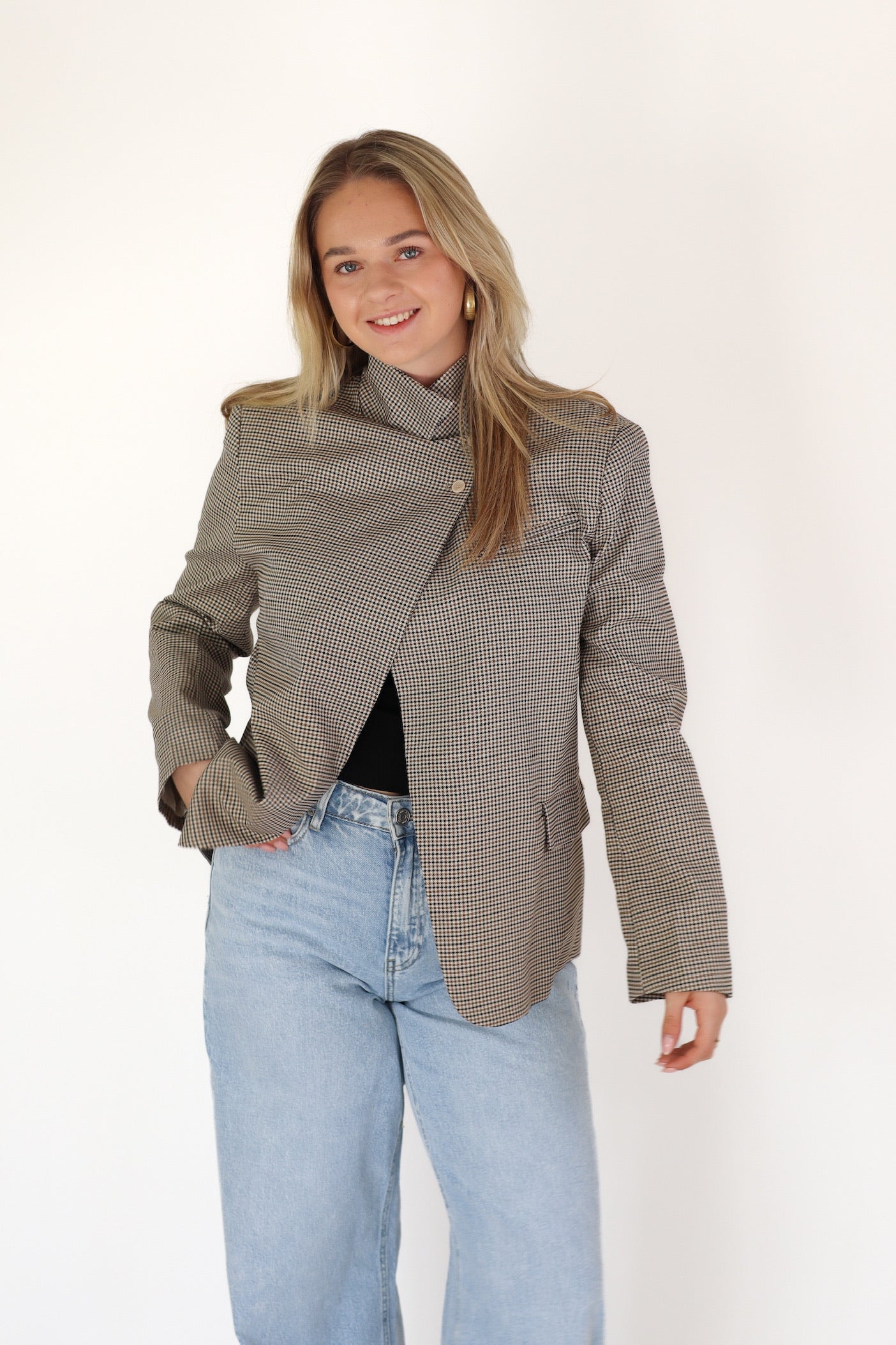 Kim Blazer Geruit