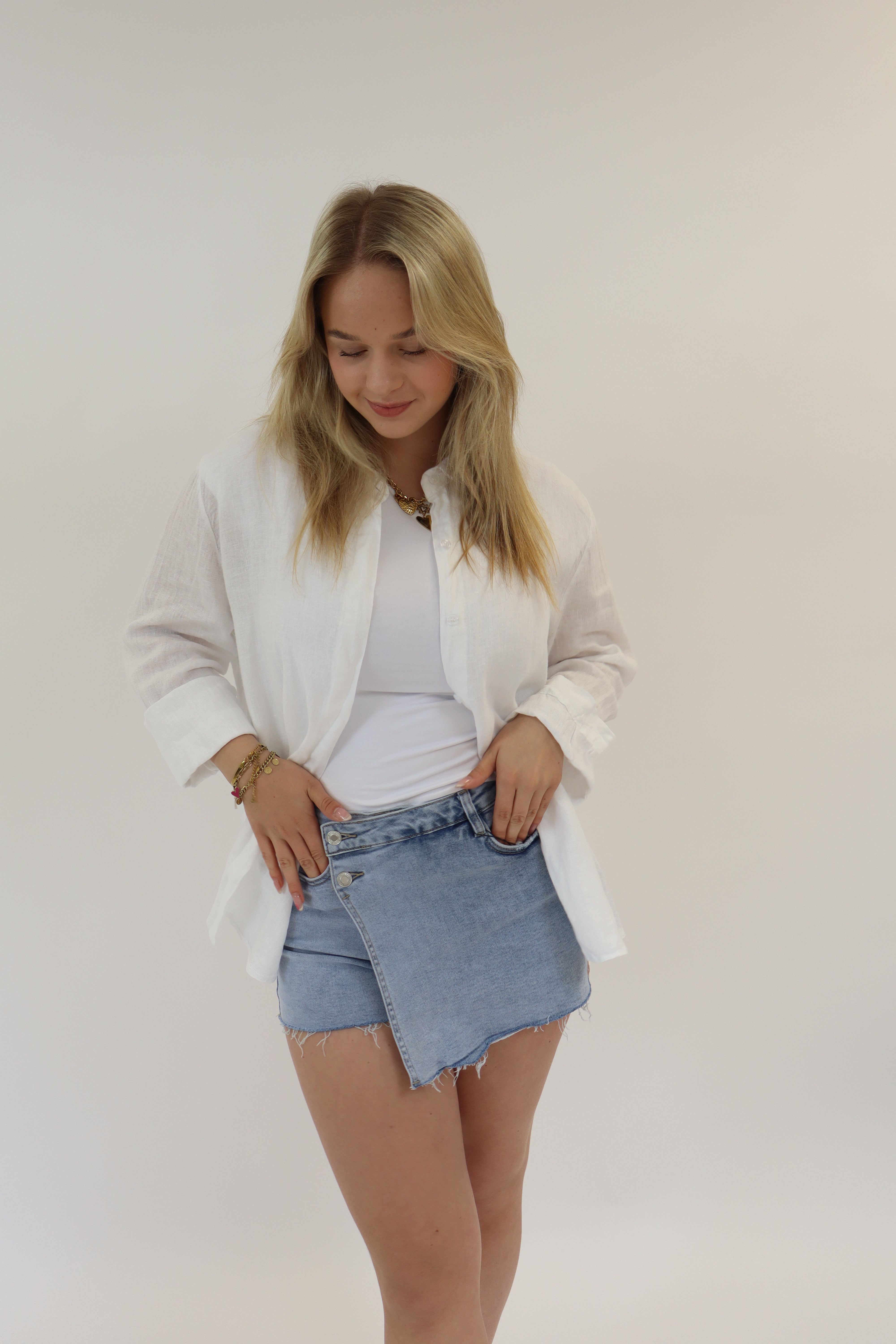 Linnen Breeze Blouse Wit