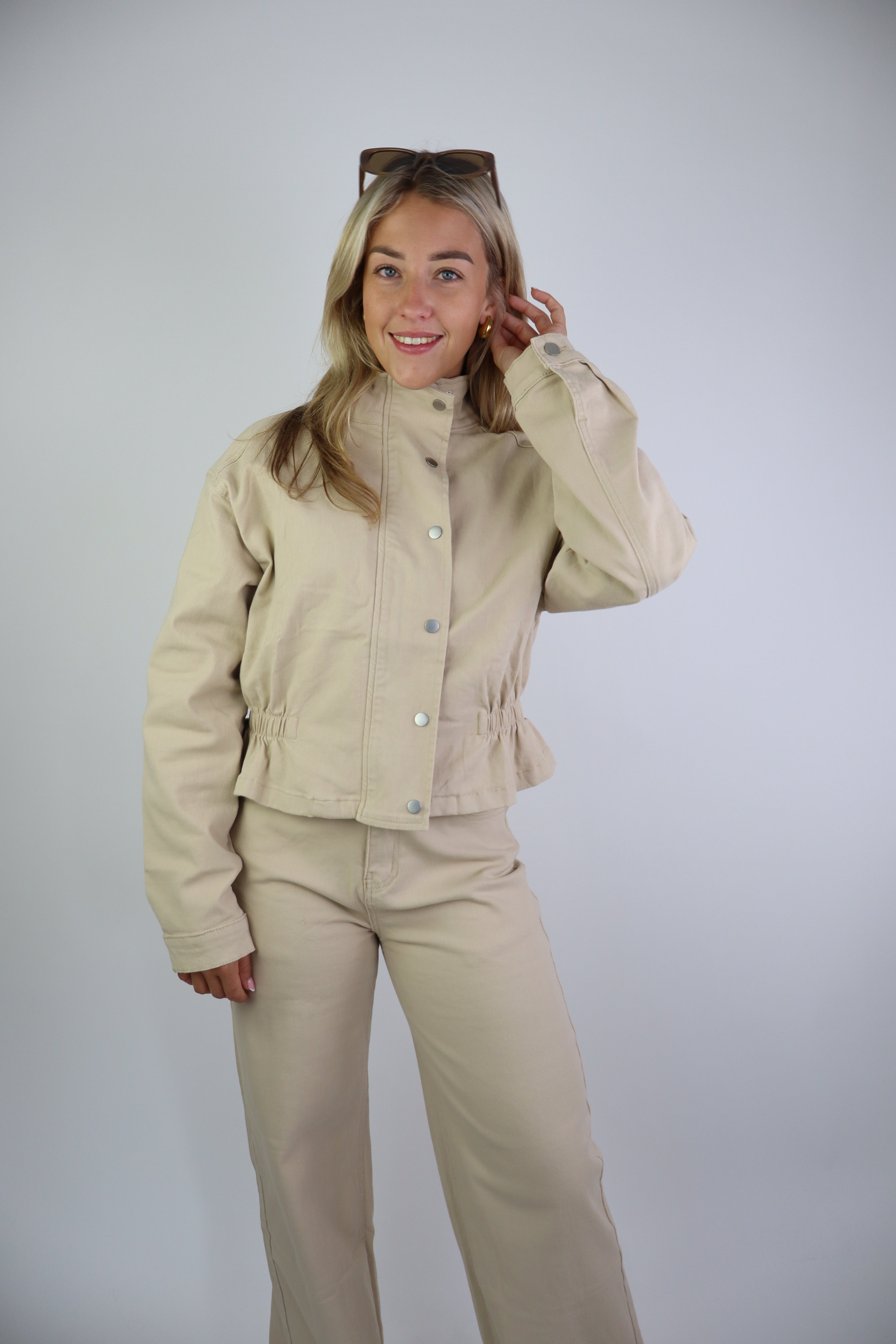 Ine Denim Jacket Beige