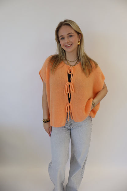 Jodie Bow Top Orange