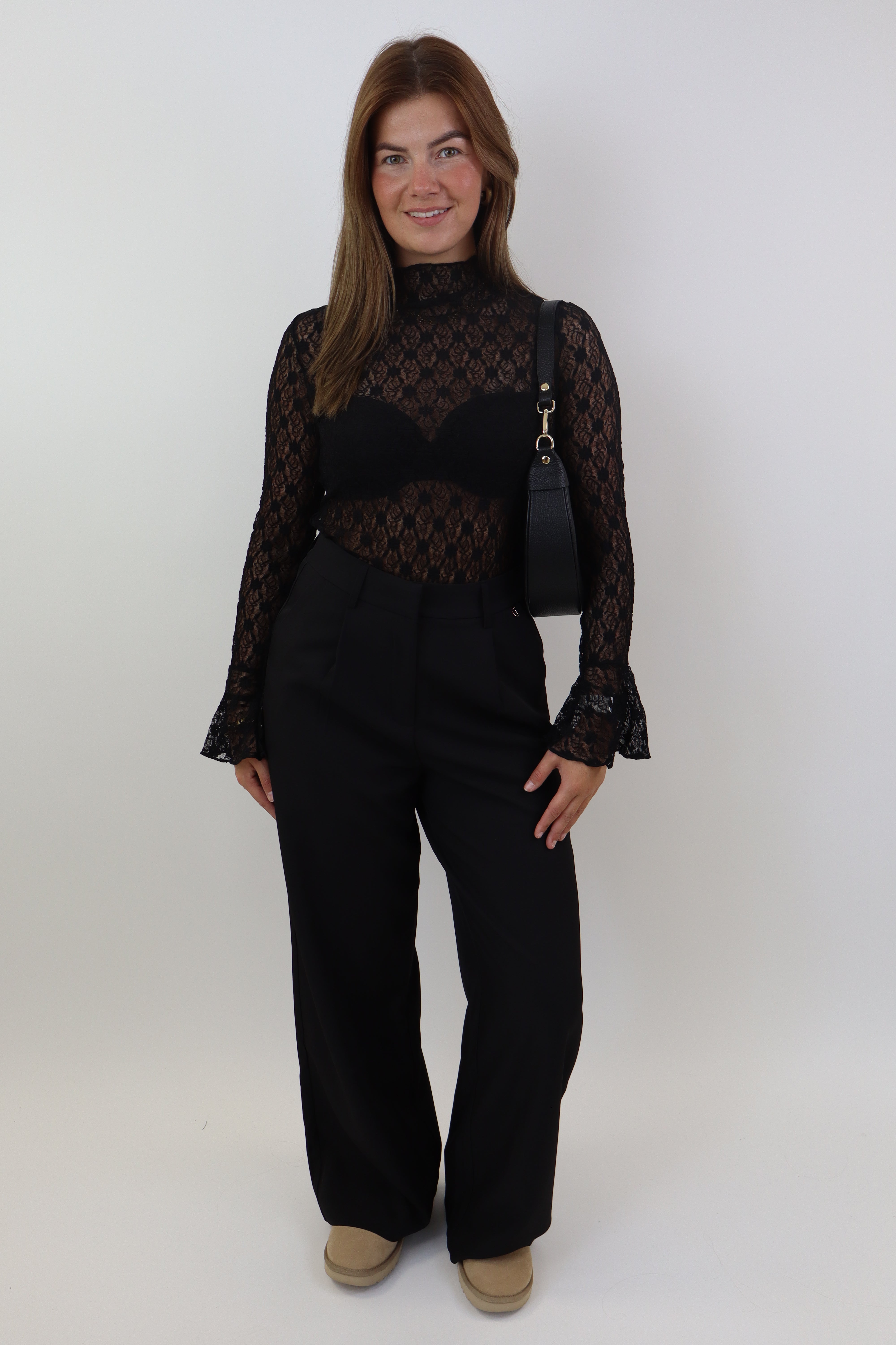 Kanten Top Ambika | Black