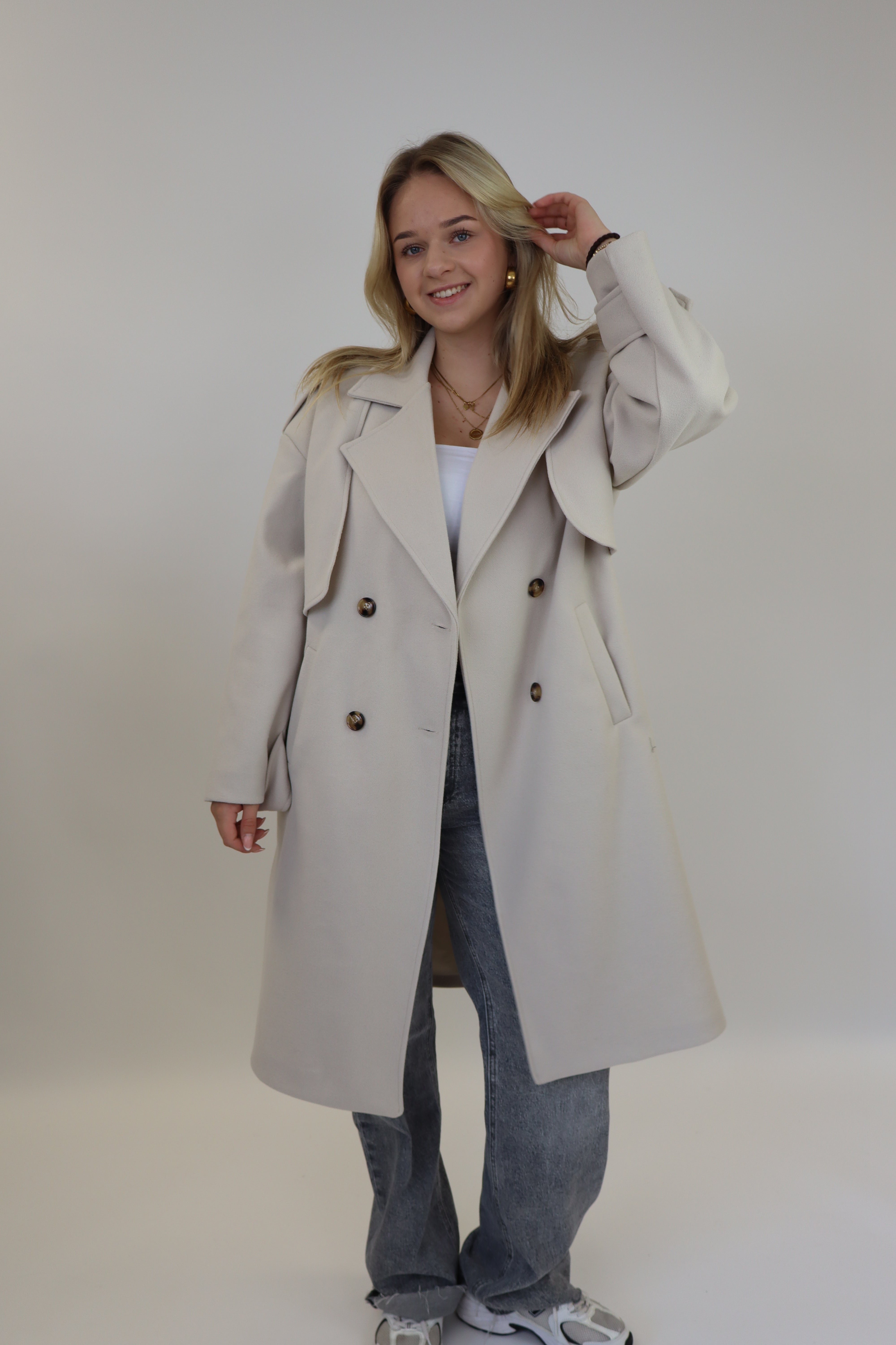 Benthe Trench Coat | Creme