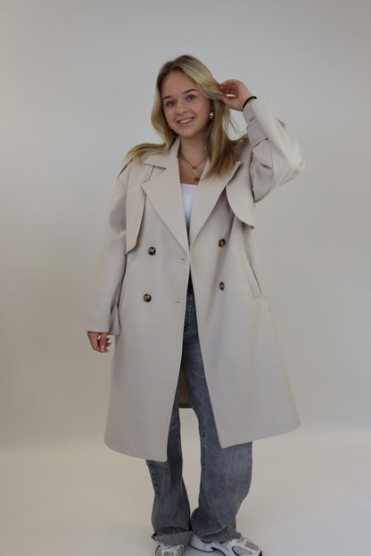 Benthe Trench Coat | Creme