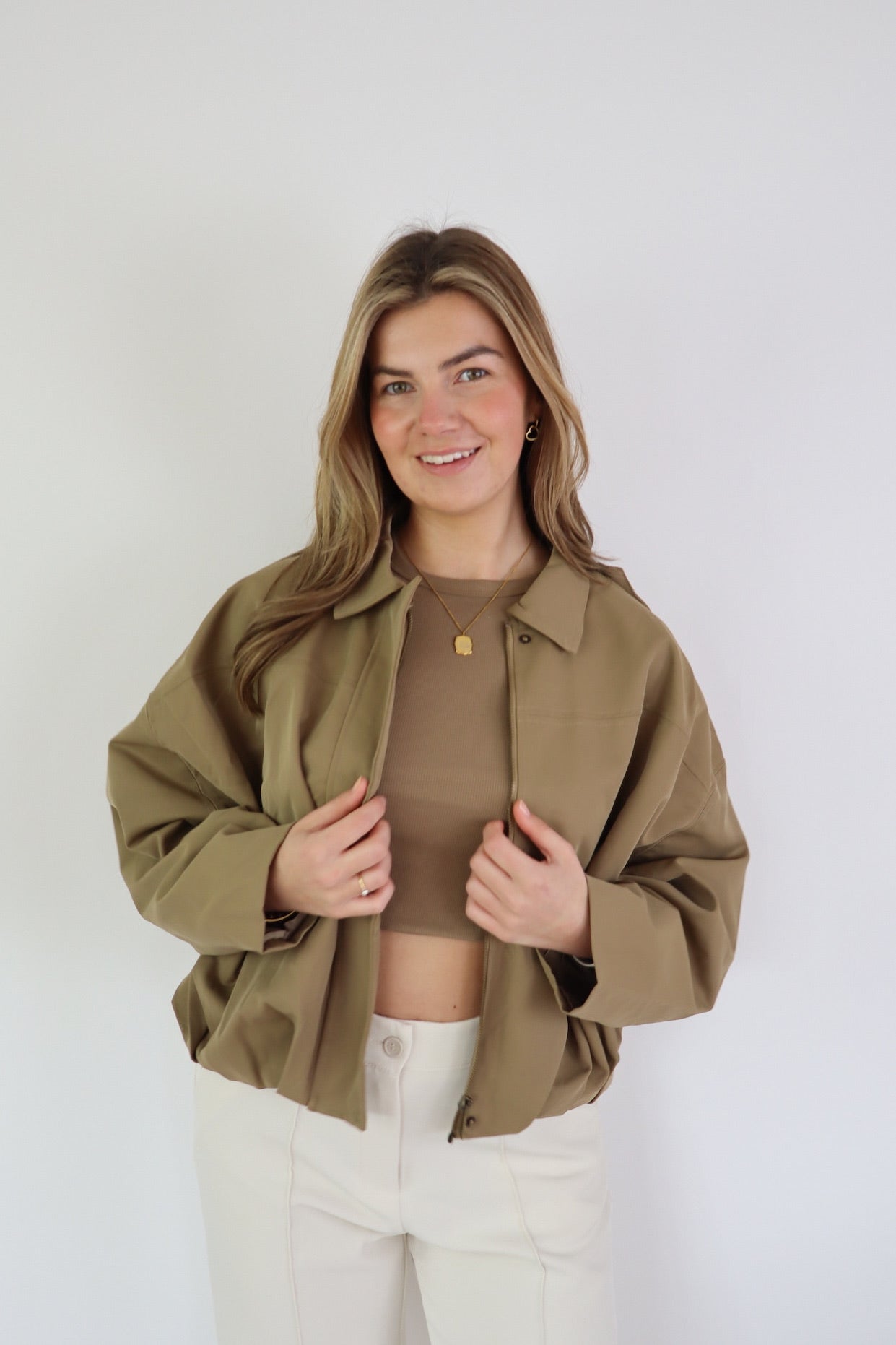 Donna Jacket Dark Khaki