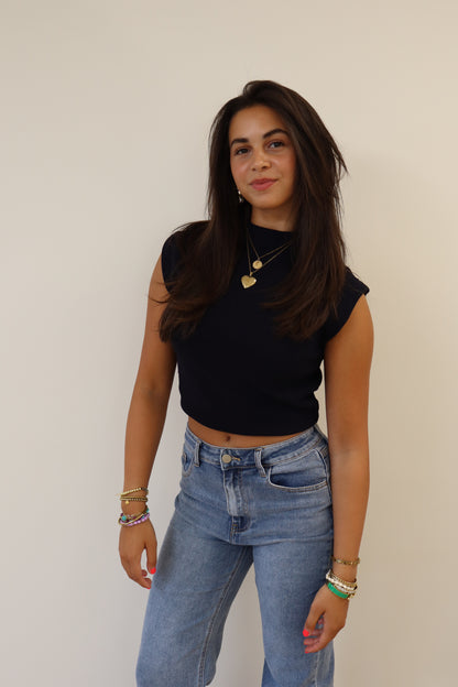 Basic Top Meavy Navy
