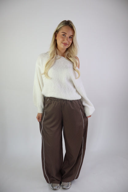 Elodie Ruitjes Broek Bruin