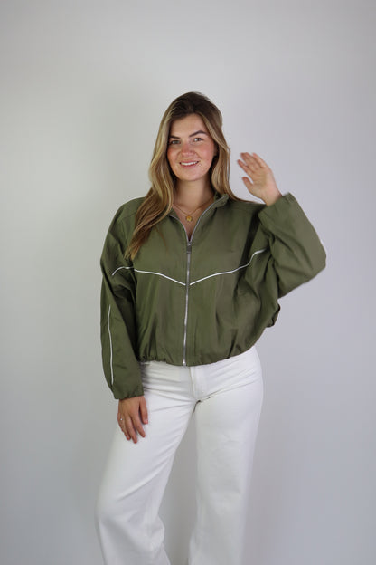 Maudy Track Jacket Army Green