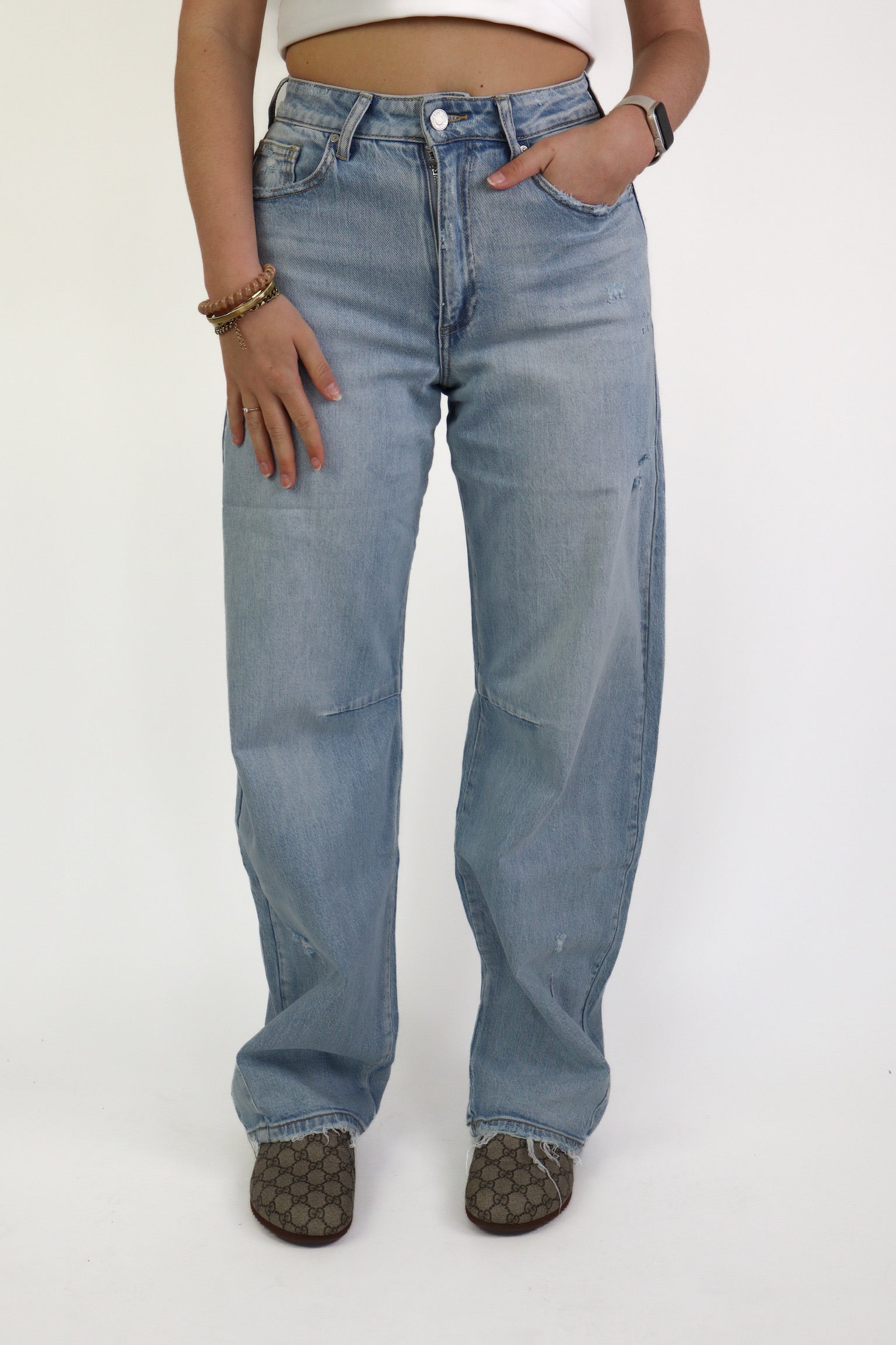 Barrel Fit Jeans W3837-1