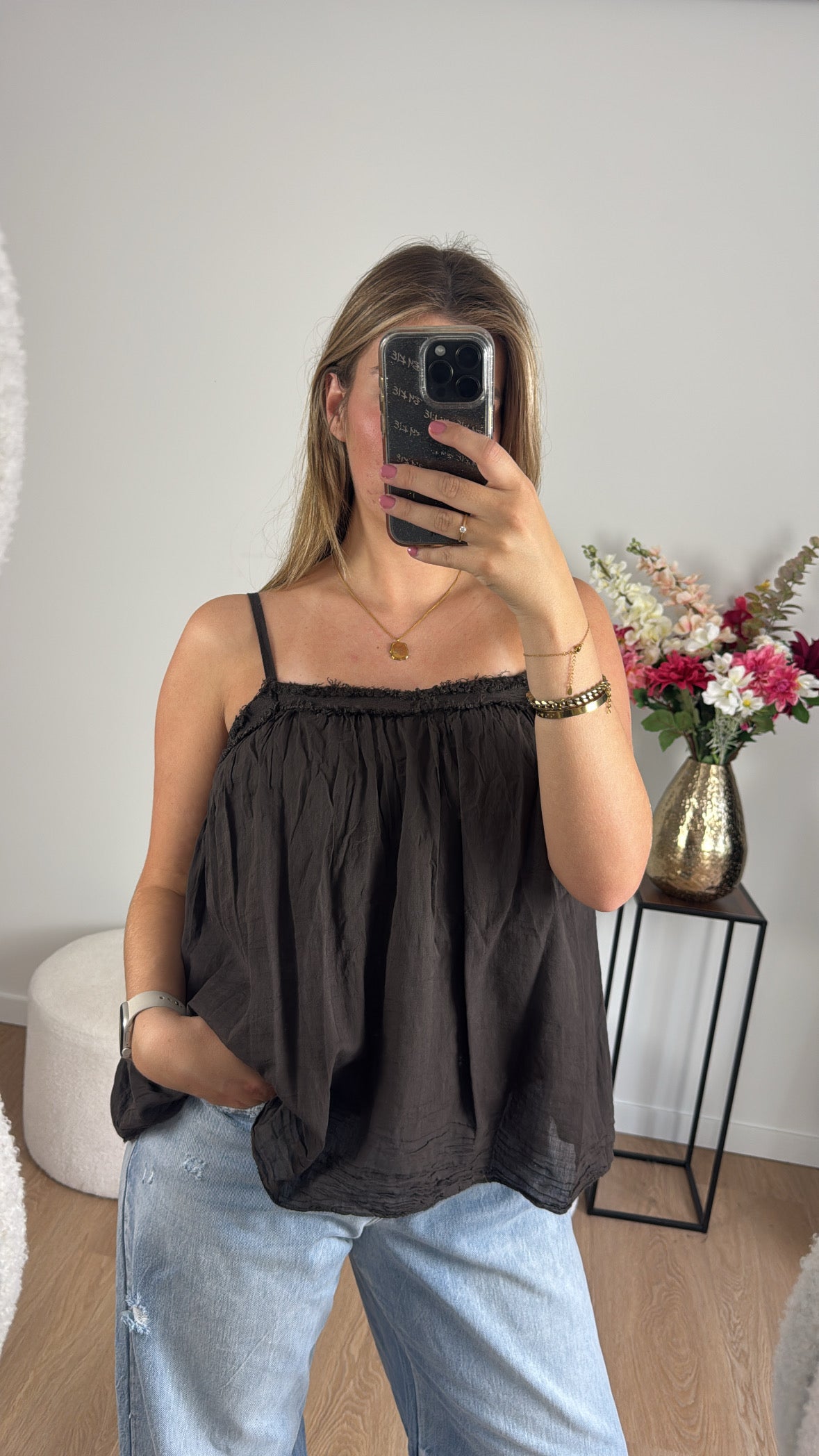 Flowy Top Brown