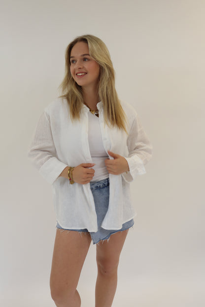 Linnen Breeze Blouse Wit