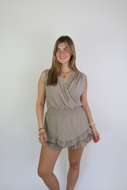 Indra Playsuit Taupe