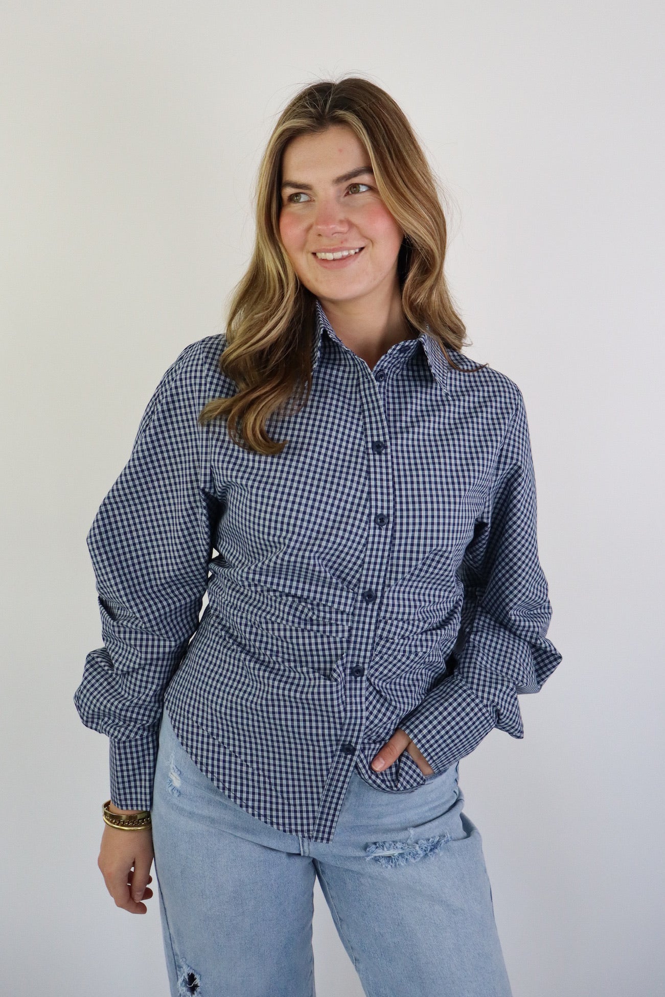 LISA BLOUSE BLUE