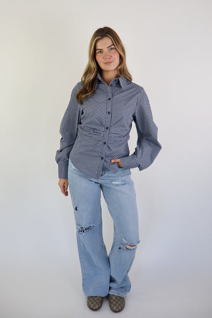 LISA BLOUSE BLUE