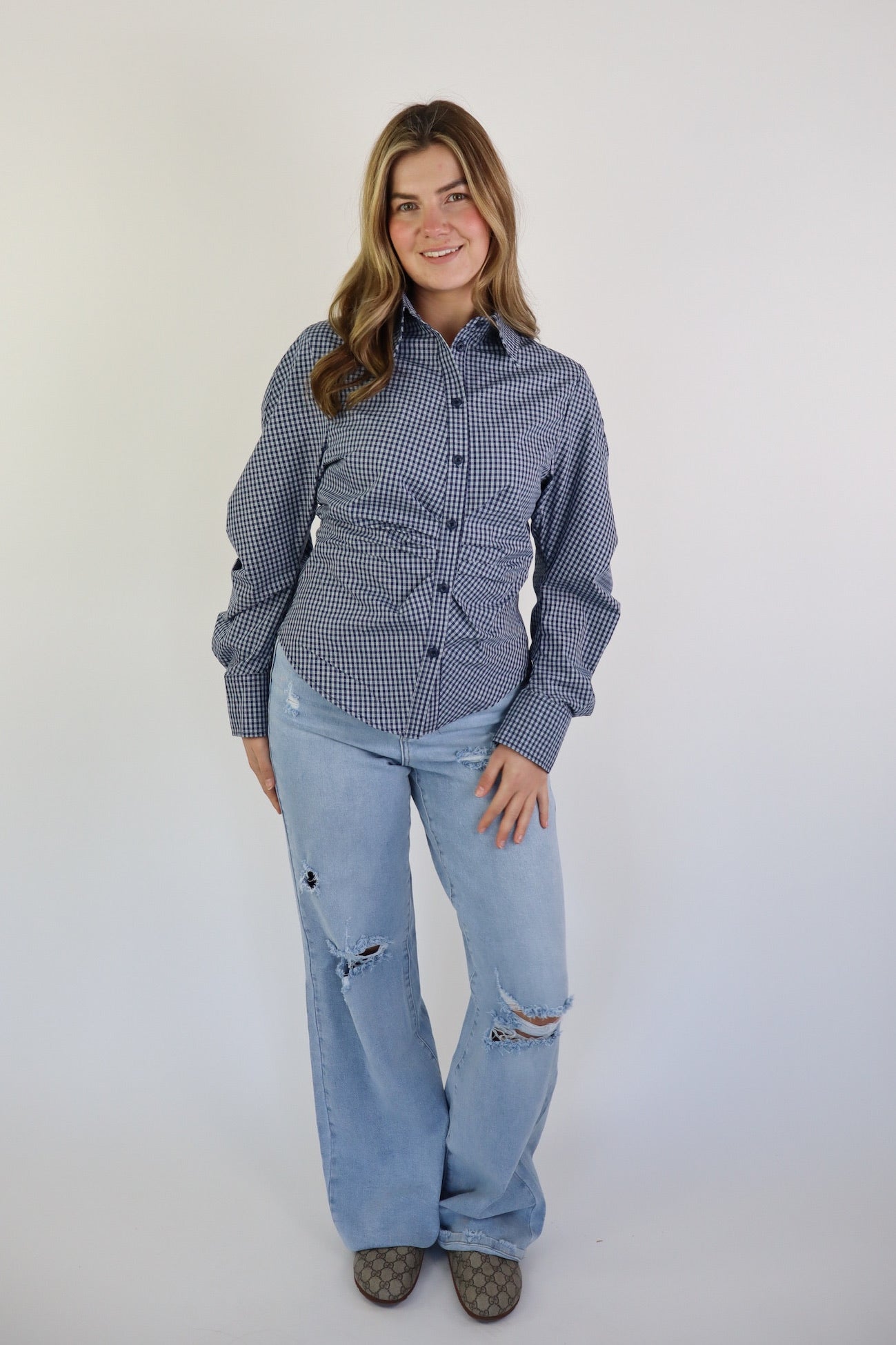 LISA BLOUSE BLUE