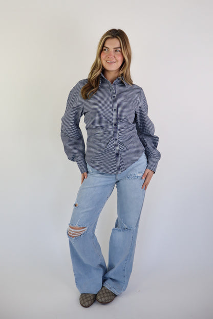 LISA BLOUSE BLUE