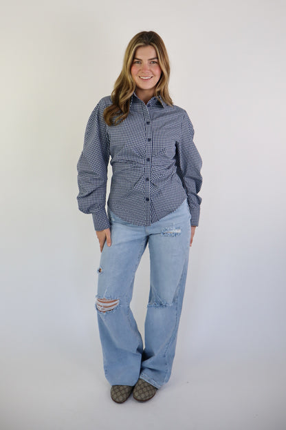 LISA BLOUSE BLUE