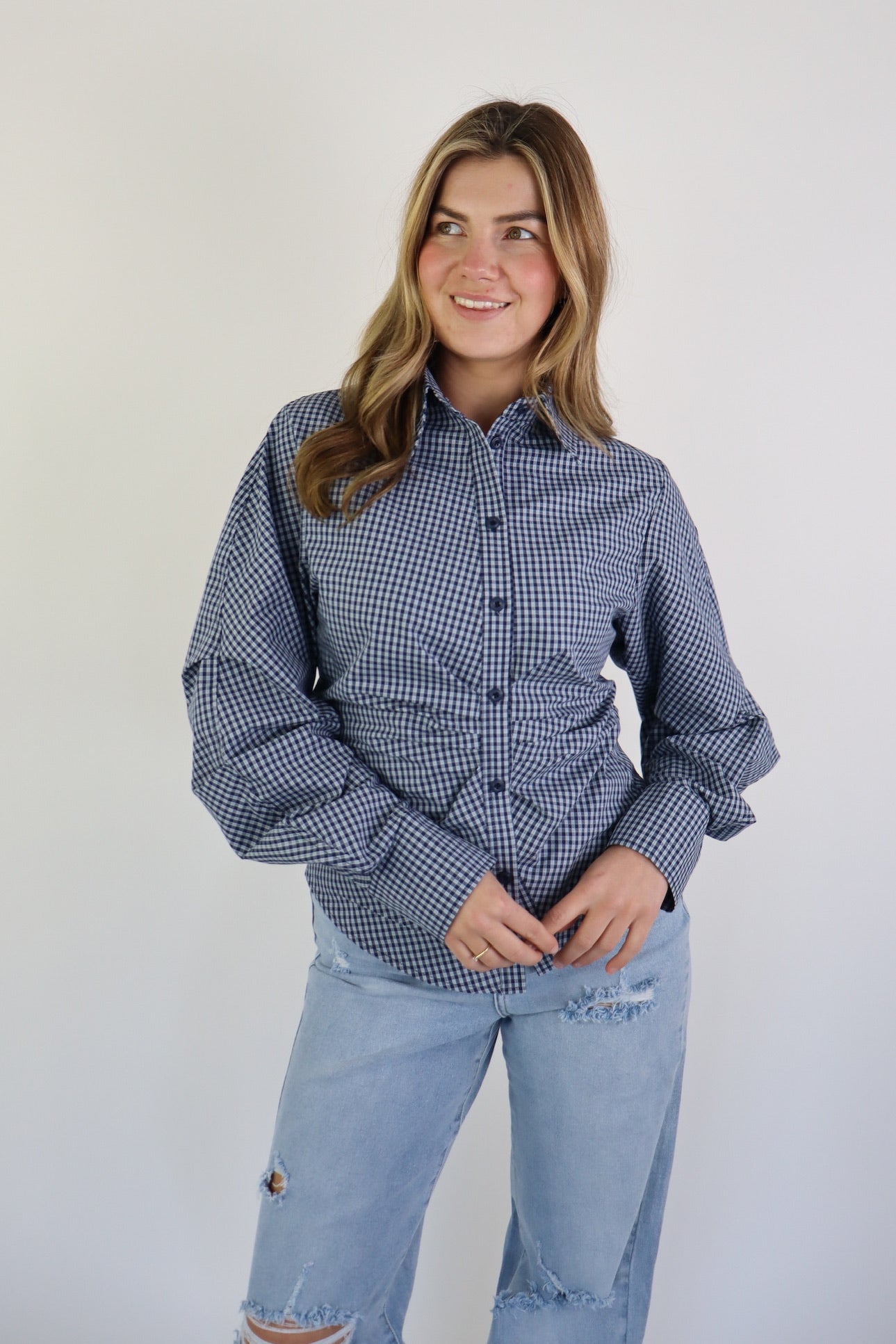 LISA BLOUSE BLUE