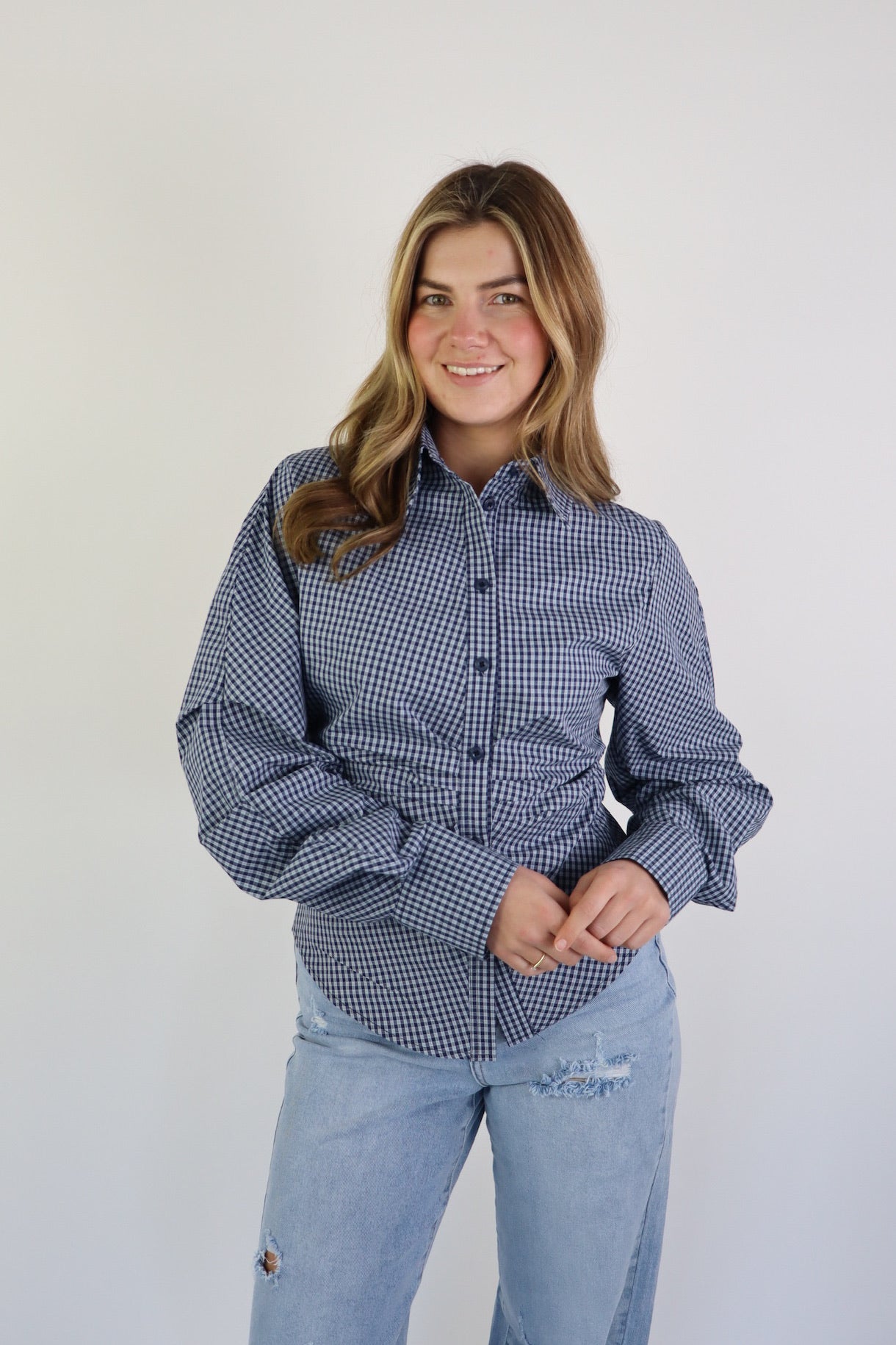 LISA BLOUSE BLUE