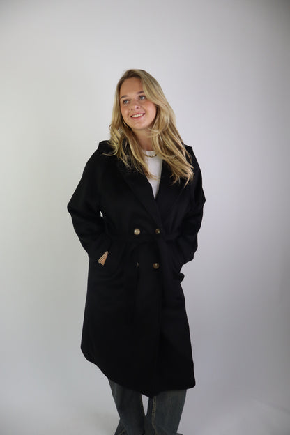 Nina Trench Coat Zwart
