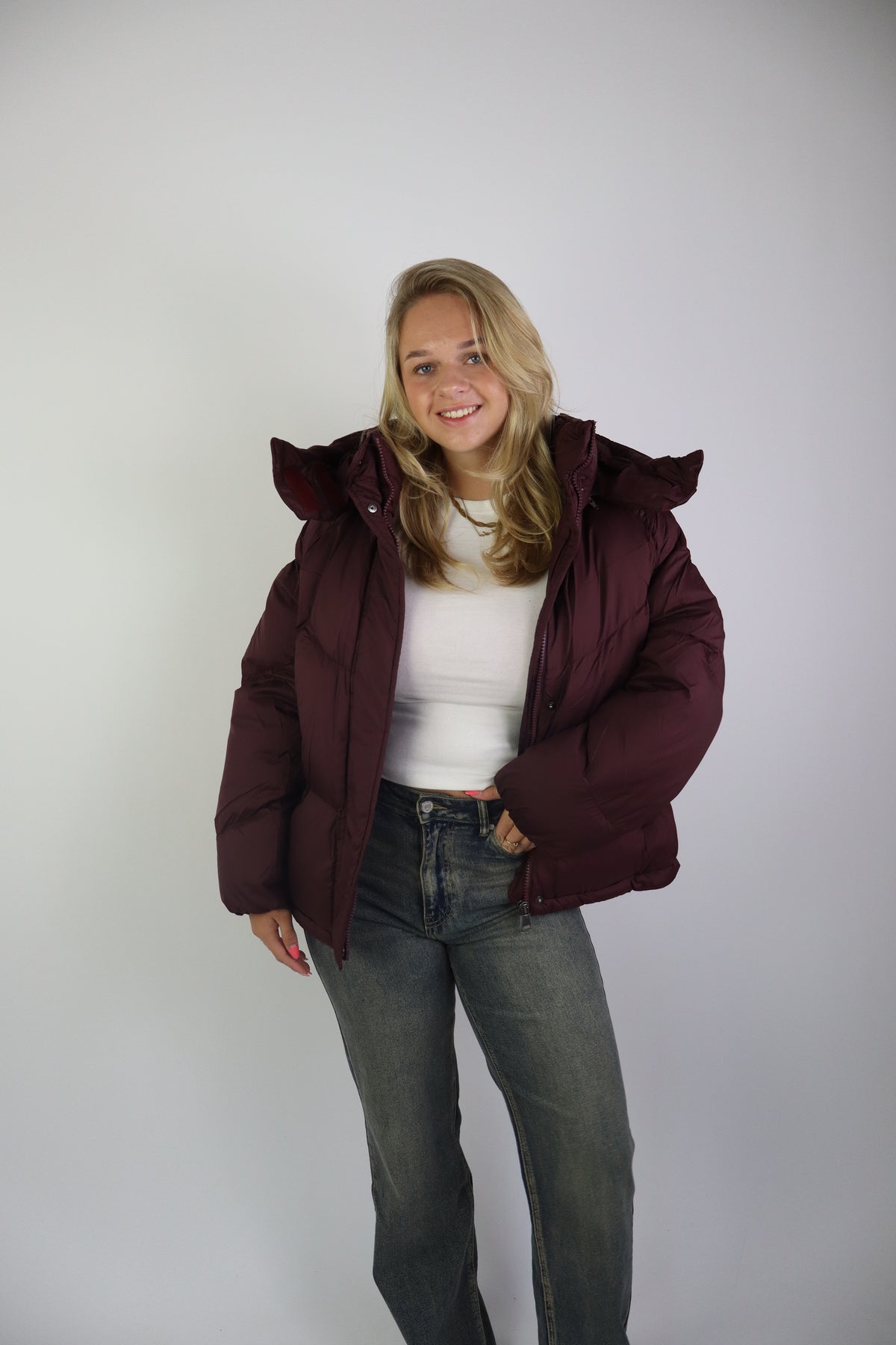 Shirley Puffer Jacket Bordeaux