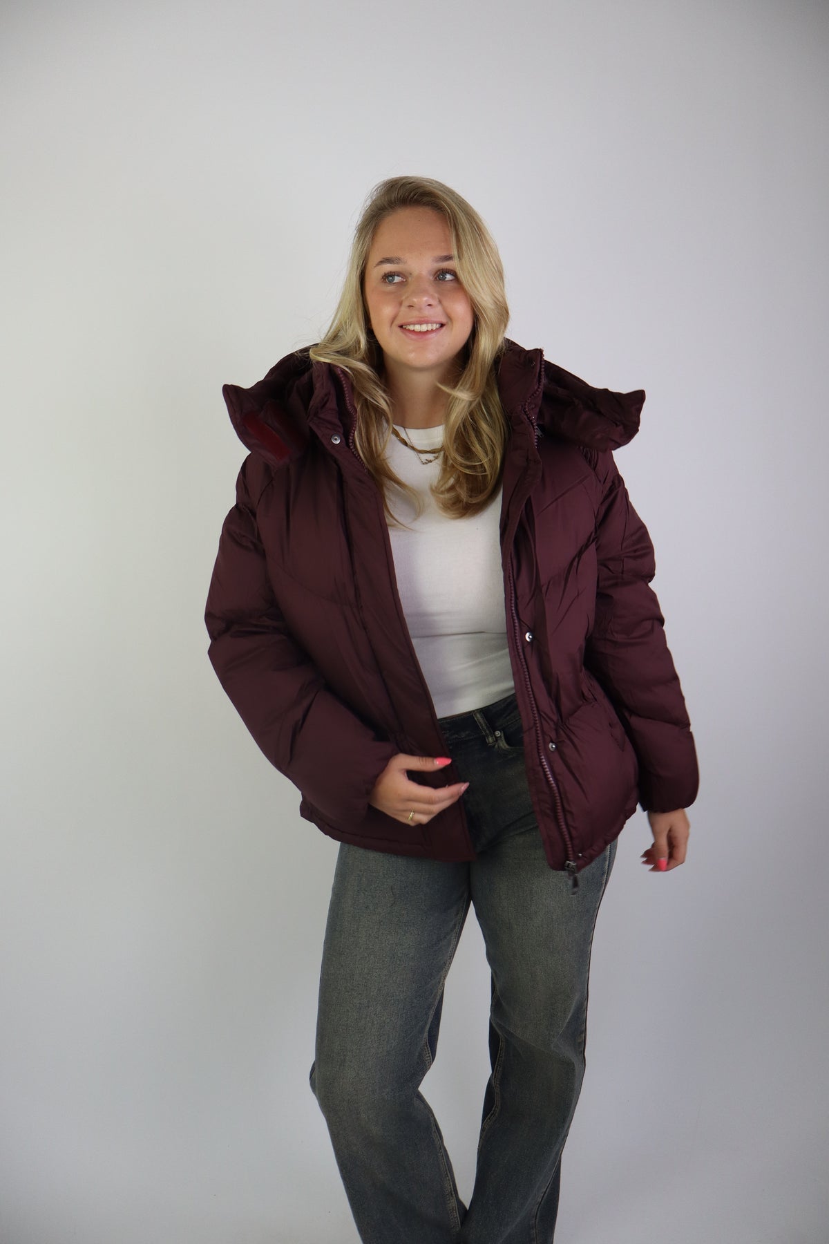 Shirley Puffer Jacket Bordeaux