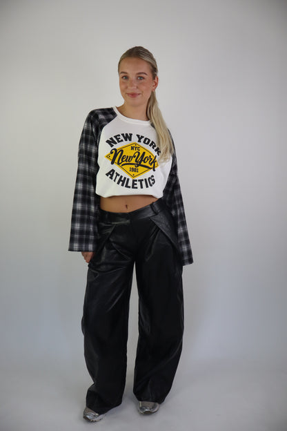 Lizzie PU Broek Zwart
